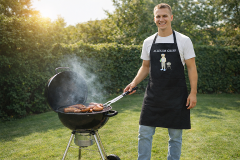 Grillschürze mit Labrador Retriever