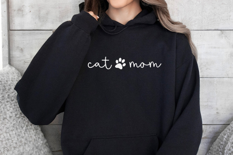 Hoodie "Cat Mom"