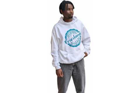 Hoodie "Hoch im Norden - Friesland" – Farbe Weiß
