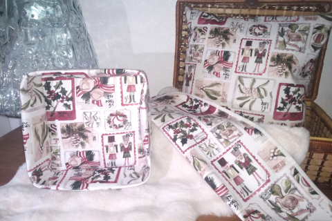 Utensilo "Ilex" Weihnachten , 100% Baumwolle