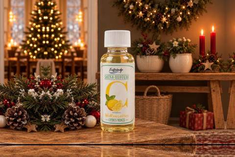 Handgemachter Saunaaufguss Wellenreiter (Citrus-Minze)