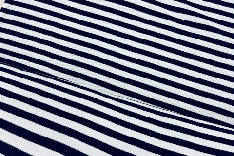 Leichter Strick in Marine / Hellblau