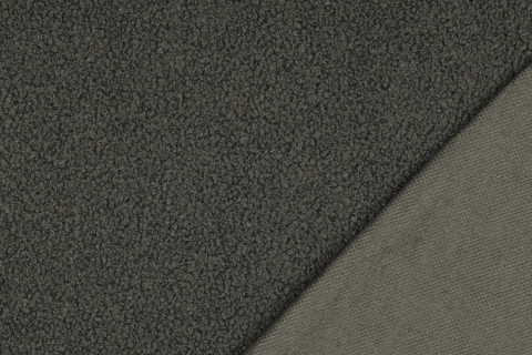 Bouclé Teddy soft Tannengrün