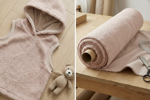 Bouclé Teddy soft  Rosé