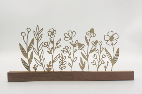 Frühling- Aufsteller Blumen und Gräser