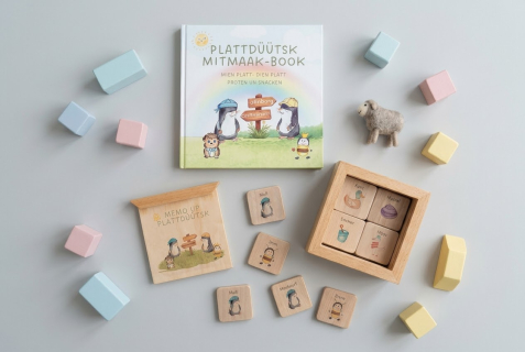 Set Buch + Memo up Plattdüütsk Mien Platt - Dien Platt
