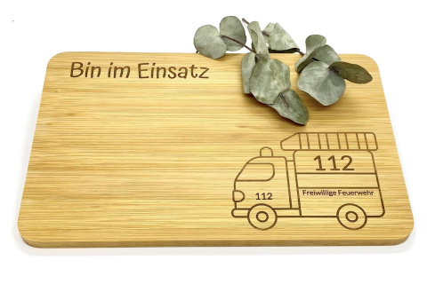 Frühstücksbrettchen Feuerwehr