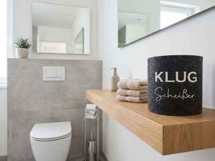 Toilettenpapier Banderole aus Filz perfektes kleines Geschenk für alle mit Humor!