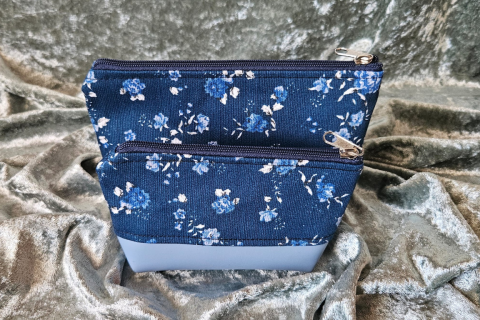 Tasche in Tasche Set, Blau