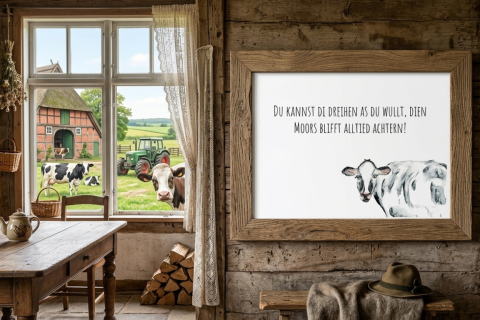 Kunstdruck „Norddeutsche Weisheit“