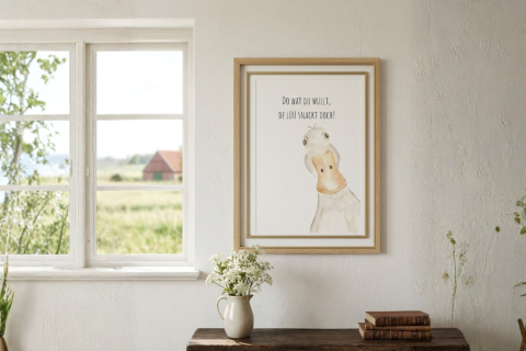 Kunstdruck „Gans gelassen“