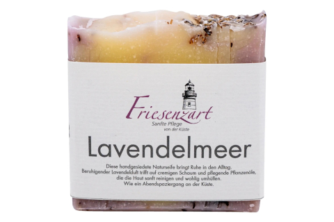 Lavendelmeer Naturseife – Lavendelduft & Peeling (110 g)