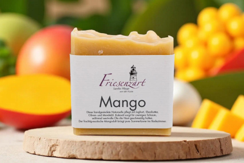 Mango Joghurt-Seife – fruchtig-cremig, Sheabutter (110 g)