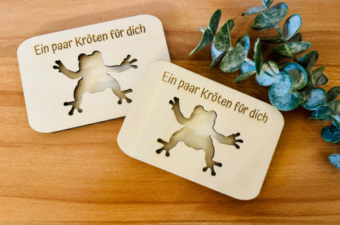 Geldgeschenk-Verpackung "Kröten"