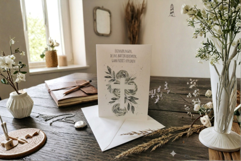 Gedenkkarte mit tiefem Sinn: 