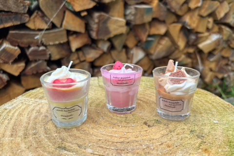 3er Probierset Milchshake-Kerzen