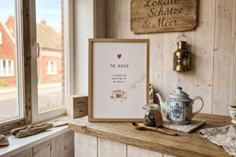 Kunstdruck to Huus 2. weiß
