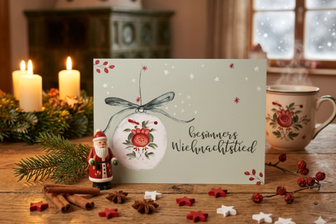 Postkarte: „Besünners Wiehnachtstied“