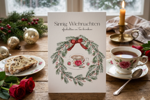 Postkarte: „Sinnig Wiehnachten“