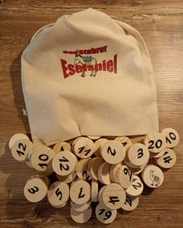 Das Stuhrer Eselspiel xs mit 61 Spielsteine Oster Edition