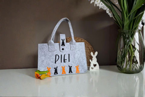 Osterkorb Filztasche Kinder personalisiert