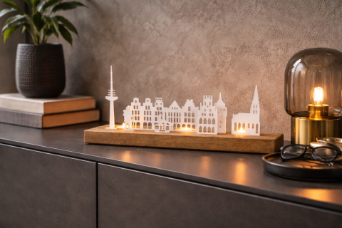 Panorama-Teelicht Münster