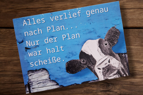 Postkarte mit Spruch 1 -Lustig-