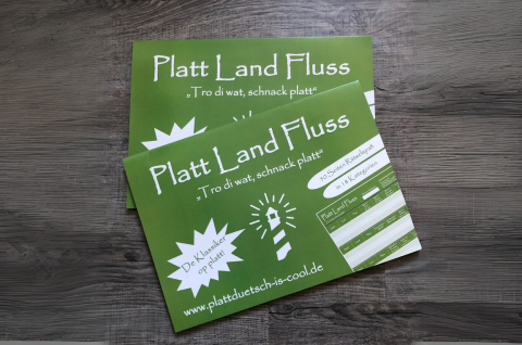 Platt Land Fluss - Der Spieleblock!
