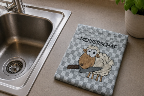 Geschirrtuch Messerschaf