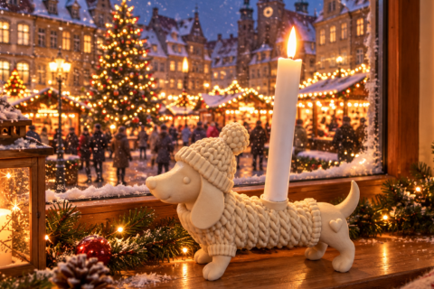 Dackel Kerzenständer 1