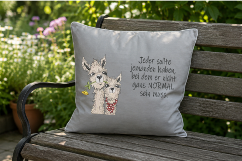 Outdoor-Kissen Alpakas