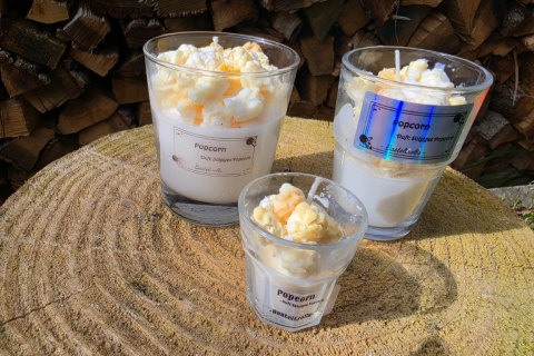 Popcorn Dessertkerze-Klein