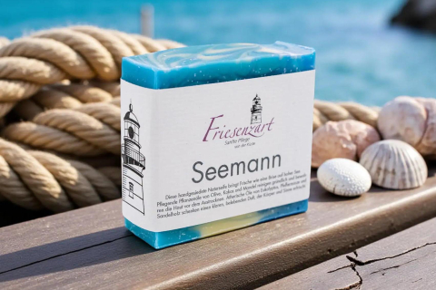 Seemann – Salzig-frische Naturseife mit Meeresduft (110g)