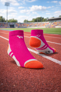 Sneaker Sportsocken fuchsia-orange