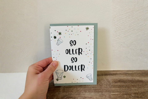 Klappkarte So Oller So Doller