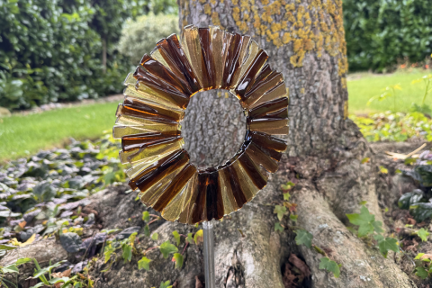 Deine handgefertigte Braune Sonne von Glücksglas!