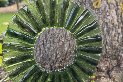 Deine handgefertigte Grüne Sonne von Glücksglas!
