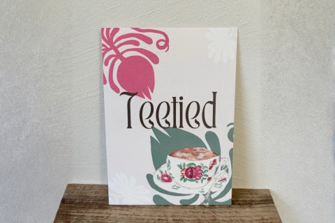 Postkarte Teetied