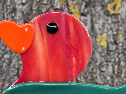 Ente Grün/Rot