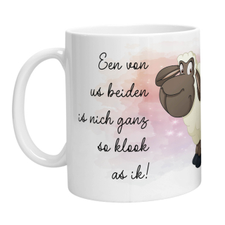 Tasse - Schaf Een von us beiden is nich ganz so klook as ik