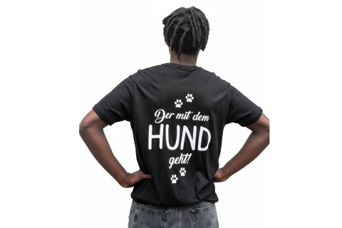 T-Shirt "Der mit dem Hund geht"
