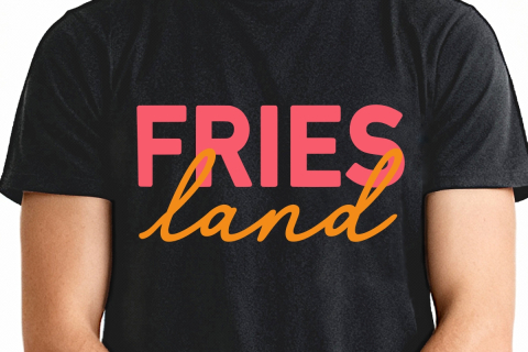 T-Shirt „FRIESland“ - Farbe Schwarz