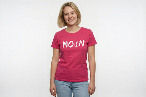 T-Shirt „MOIN“-Schriftzug mit Anker