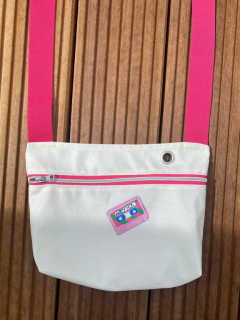 Umhängetasche pink aus Segeltuch