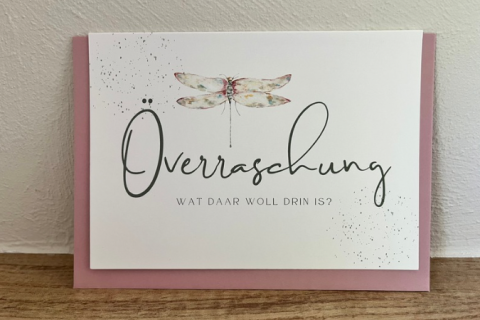Klappkarte Plattdeutsch Överraschung