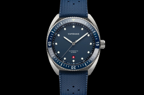 Tiefsee Automatik - Ruhe - Kautschuk "Munter" blau 