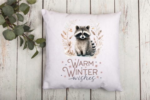 Kissen mit verschiedenen Wintermotiven