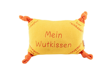 Mein Wutkissen – bestickt zum Schreien & Drücken (19×29 cm)