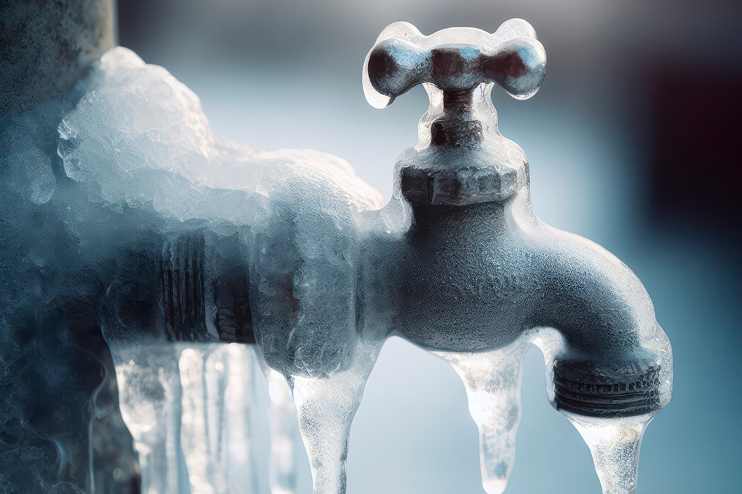 Wasserinstallation vor Frost schützen