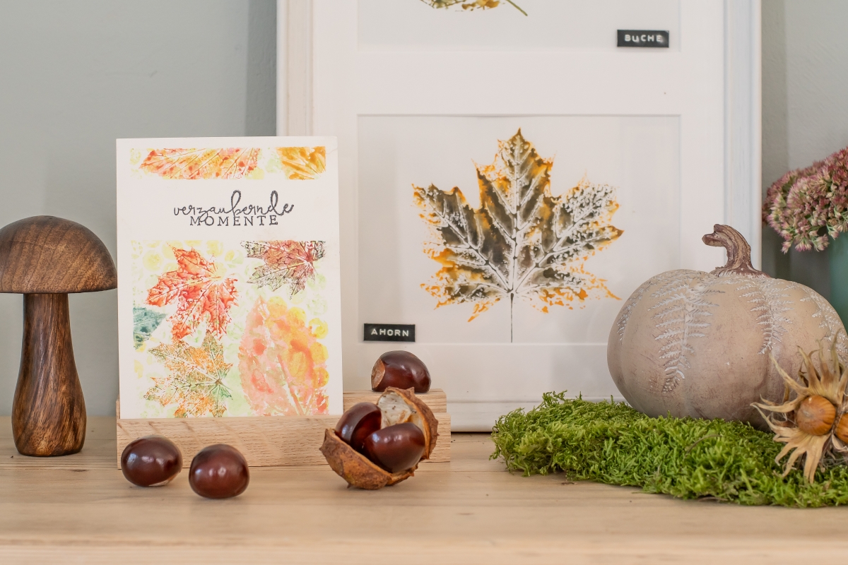 Herbstliche Deko und Bilder